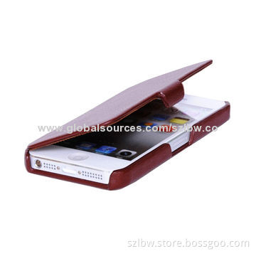 Flip Leather Case with Holder for iPhone 6, Various Colors Available